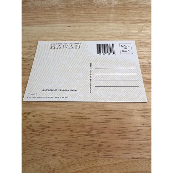 Vintage Hawaiian Postcard Iolani Palace Honolulu SKU 0326 - Picture 3 of 4